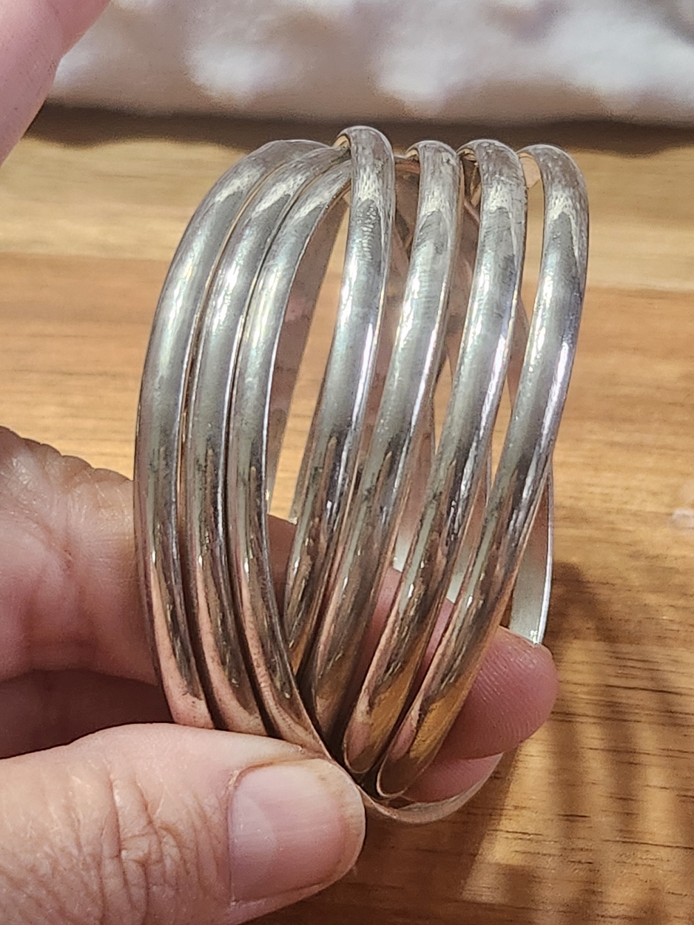 Silver-Tone Multi-Band Cuff Bracelet - Elegant Women’s Jewelry